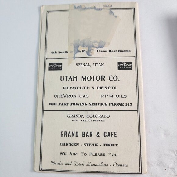 1947 Route 40 Roto-map US 40 Maps of Restaurants and Hotels SF To Kansas City - Picture 2 of 6